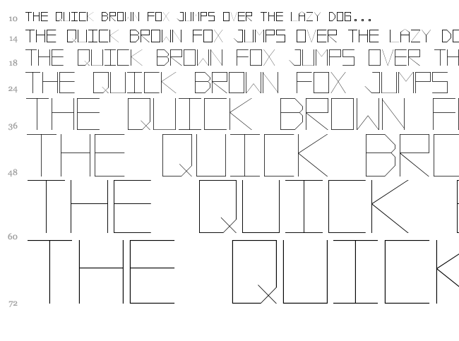 Vector Battle font waterfall