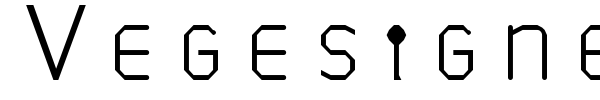 Vegesignes font