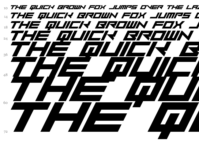 Vermin Vibes Slant font waterfall
