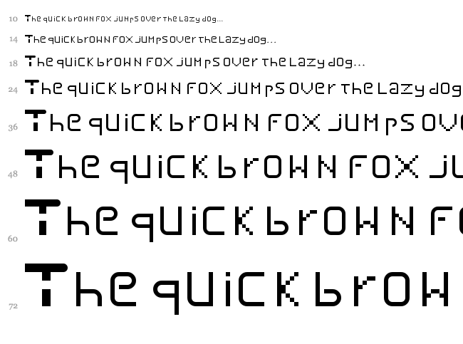 Viktribe font waterfall