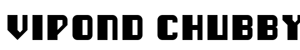 Vipond Chubby font