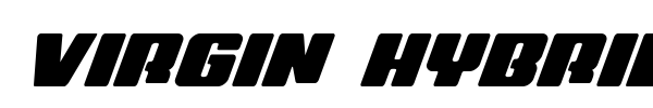 Virgin Hybrid font preview