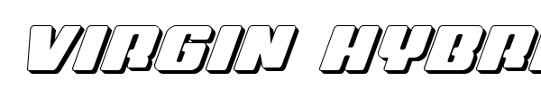 Virgin Hybrid font preview