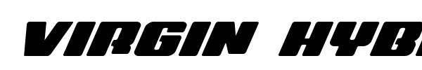 Virgin Hybrid font preview