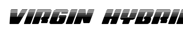 Virgin Hybrid font preview
