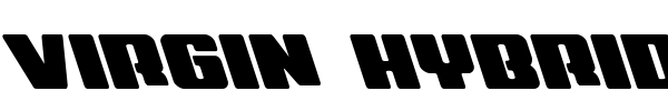 Virgin Hybrid font preview