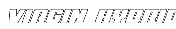 Virgin Hybrid font preview