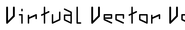Virtual Vector Vortex font preview