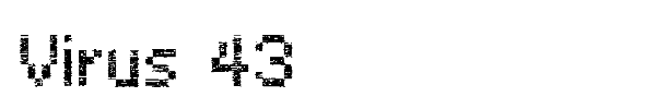 Virus 43 font