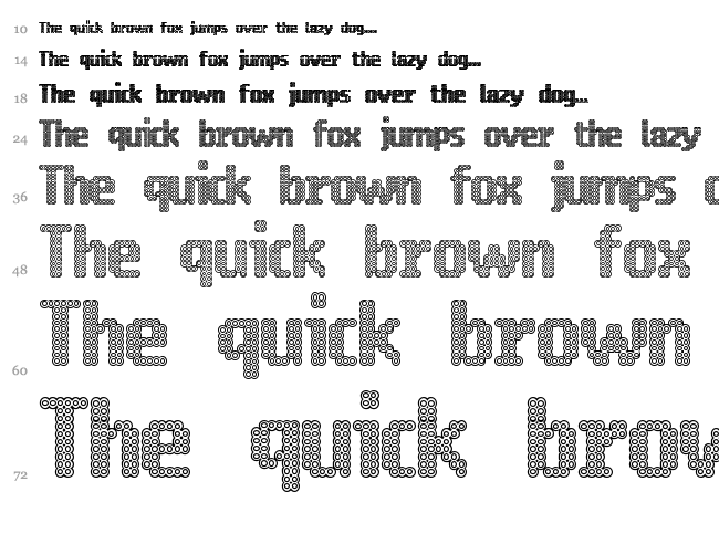 font waterfall