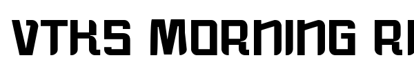 VTKS Morning Rain font