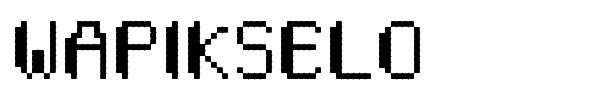 Wapikselo font