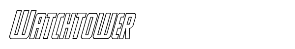 Watchtower font
