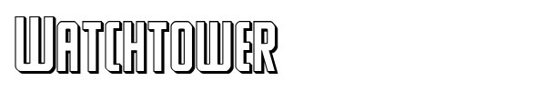 Watchtower font preview