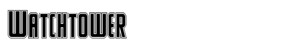 Watchtower font preview
