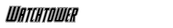 Watchtower font preview