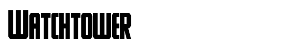 Watchtower font preview