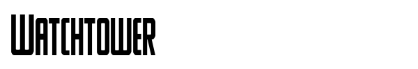 Watchtower font preview