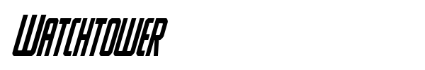 Watchtower font preview