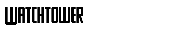Watchtower font preview