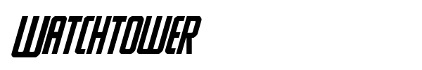 Watchtower font preview
