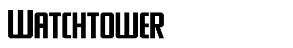 Watchtower font preview