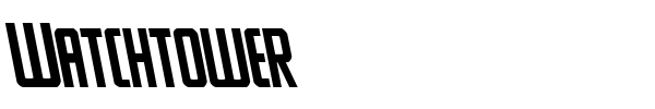 Watchtower font preview