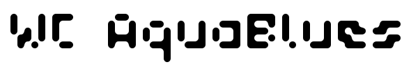 WC AquaBlues Bta font