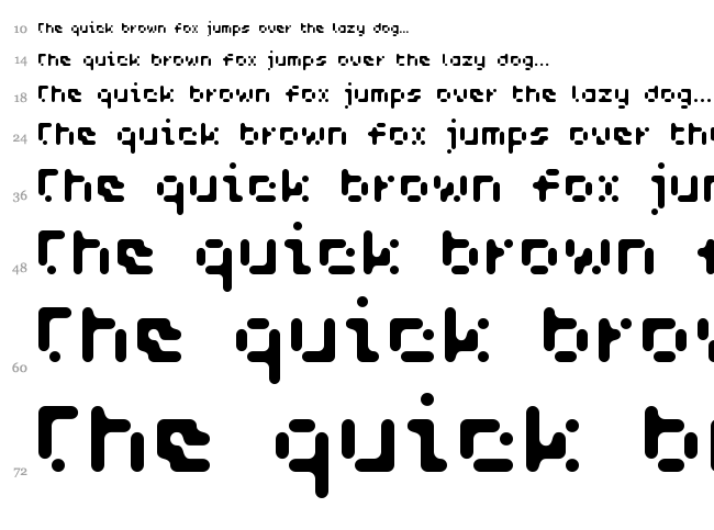 WC AquaBlues Bta font waterfall