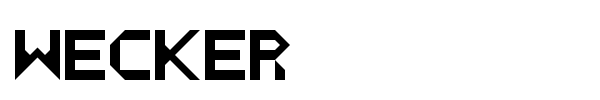 Wecker font preview
