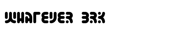 Whatever BRK font