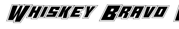Whiskey Bravo Victor font