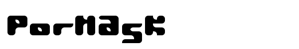 Pormask font preview