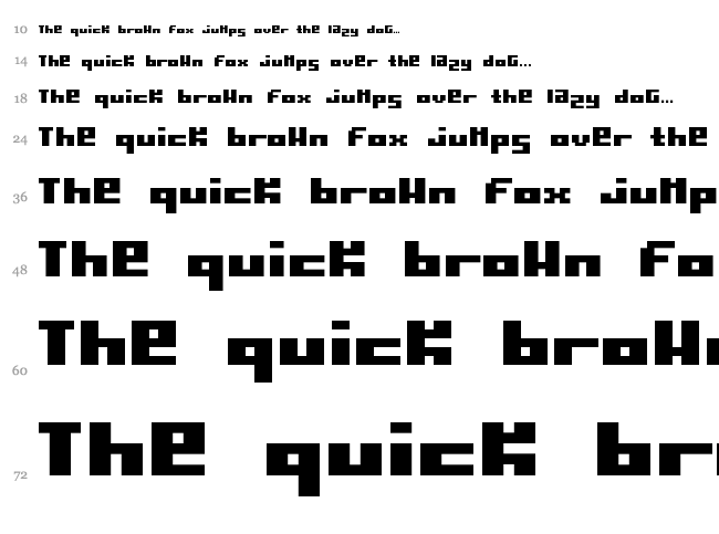 Pormask font waterfall