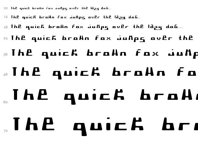 Pormask font waterfall