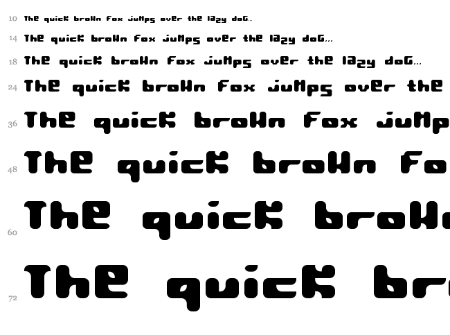 Pormask font waterfall