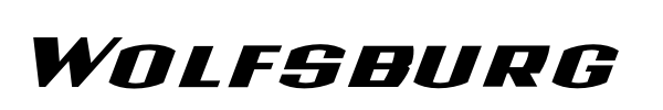 Wolfsburg font