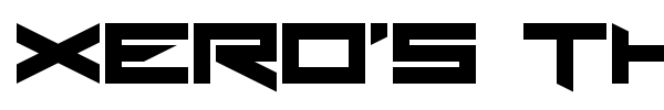 Xero's Theorem font