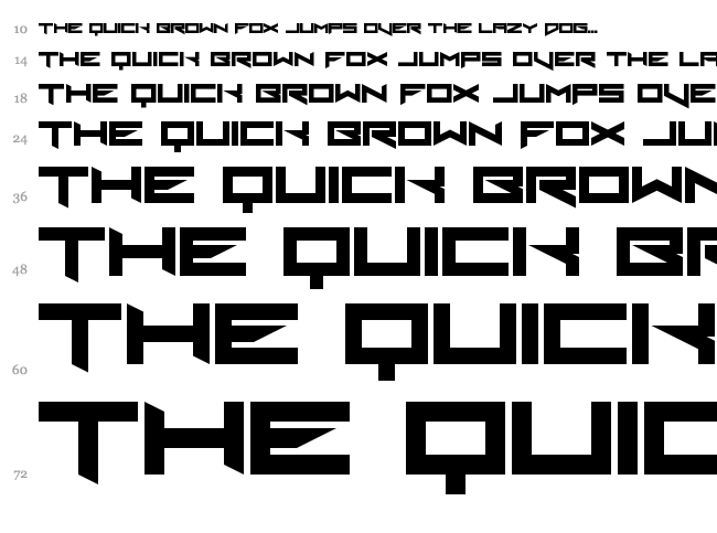 Xero's Theorem font waterfall