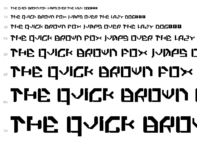 Xiaku! font waterfall