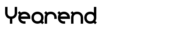 Yearend font