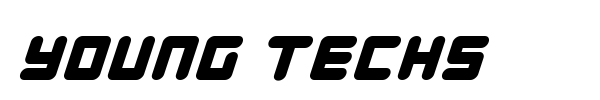 Young Techs font preview