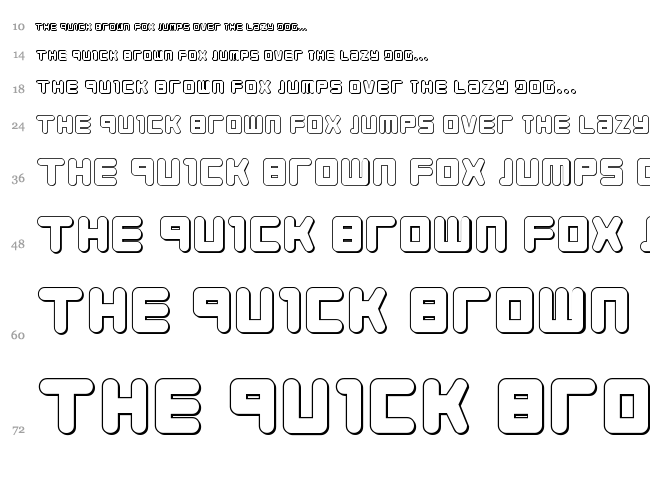 Young Techs font waterfall