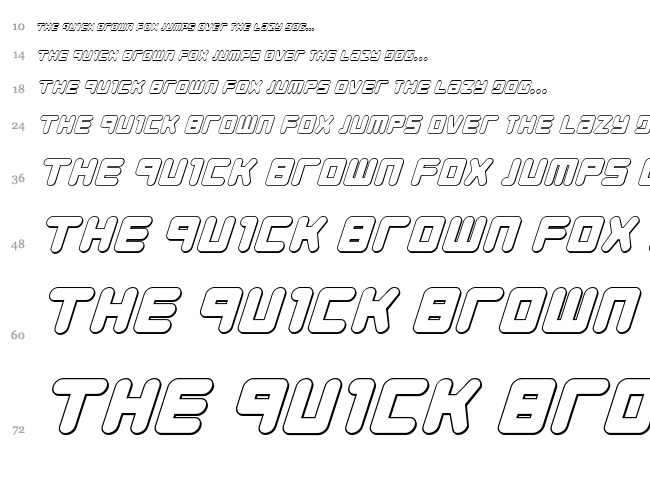 Young Techs font waterfall