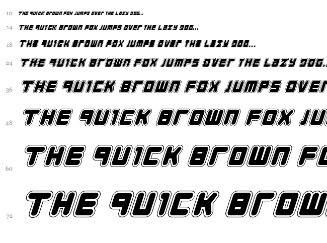 Young Techs font waterfall