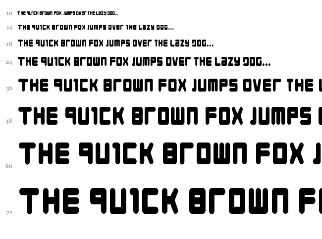 Young Techs font waterfall