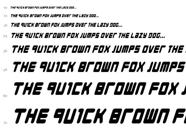 Young Techs font waterfall