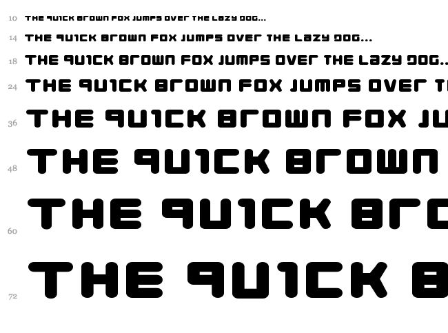Young Techs font waterfall
