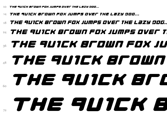 Young Techs font waterfall