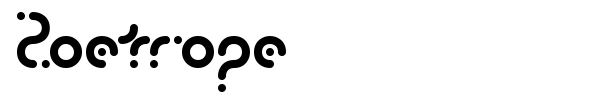 Zoetrope font